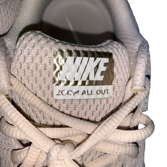 Nike Womens Tennis Shoes Sneakers Zoom All Out Running Athletic Beige Gold 10 - Picture 9 of 12
